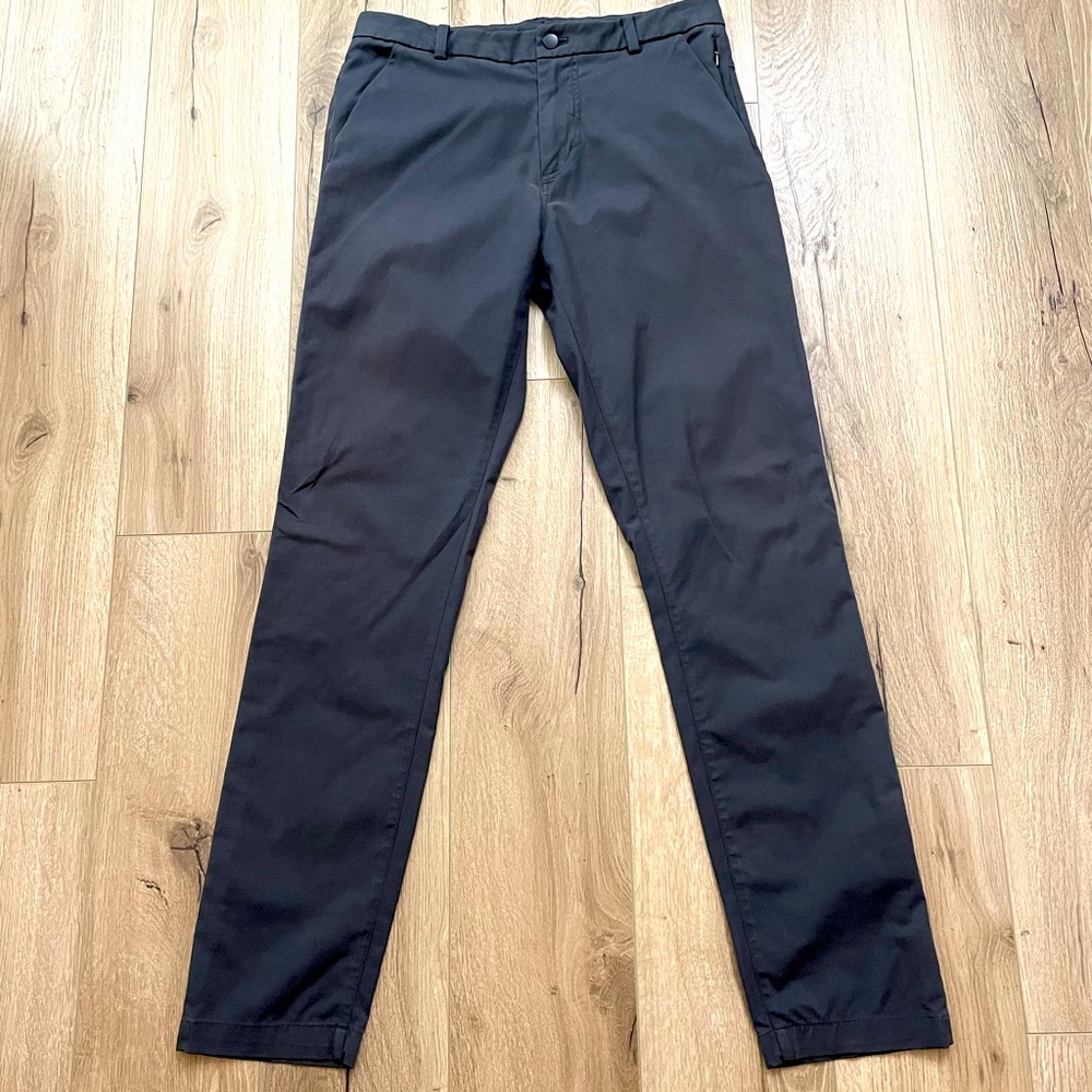 Lululemon ABC tech chino slim fit trouser men’s 31 32” excellent charcoal